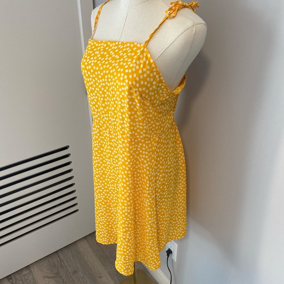 Yellow White Flower Dress | Sundress - Picture 2 of 9